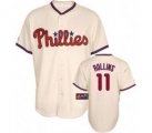 Youth Philadelphia Phillies #11 Rollins 2009 world series patchs