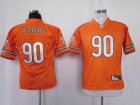 youth nfl chicago bears #90 peppers orange