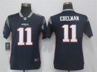 Nike Patriots #11 Julian Edelman Navy Women Vapor Untouchable Player Limited Jersey