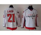 nhl washington capital #21 laich white