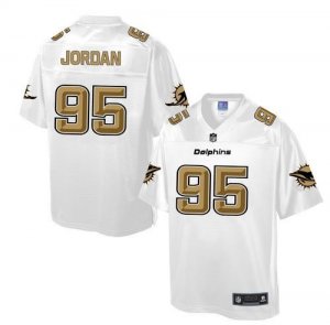 Nike Miami Dolphins #95 Dion Jordan White Men NFL Pro Line Fashion Game Jersey