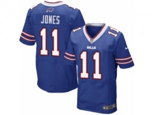 Mens Nike Buffalo Bills #11 Zay Jones Elite Royal Blue Team Color NFL Jersey