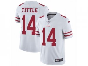 Mens Nike San Francisco 49ers #14 Y.A. Tittle Vapor Untouchable Limited White NFL Jersey