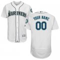 2016 Men Seattle Mariners Majestic White Flexbase Authentic Collection Custom Jersey