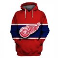 Red Wings Red All Stitched Hooded Sweatshirt