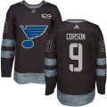 St. Louis Blues #9 Shayne Corson Black 1917-2017 100th Anniversary Stitched NHL Jersey