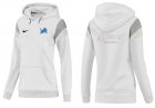 Women Detroit Lions Logo Pullover Hoodie-086