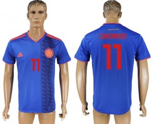 Columbia 11 CUADRADO Away 2018 FIFA World Cup Thailand Soccer Jersey