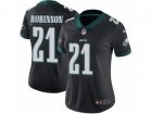 Women Nike Philadelphia Eagles #21 Patrick Robinson Black Alternate Vapor Untouchable Limited Player NFL Jersey