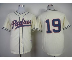 mlb jerseys san diego padres #19 gwynn cream[1948 m&n]