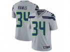 Mens Nike Seattle Seahawks #34 Thomas Rawls Vapor Untouchable Limited Grey Alternate NFL Jersey
