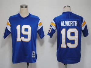 NFL Jerseys San Diego Chargers19 Alworth Blue M&N 1984