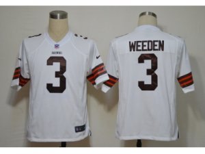 NIKE NFL Cleveland Browns #3 Weeden White Game jerseys