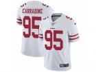 Mens Nike San Francisco 49ers #95 Cornellius Carradine Vapor Untouchable Limited White NFL Jersey