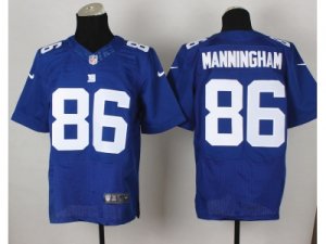 Nike New York Giants #86 Mario Manningham blue Jerseys(Elite)