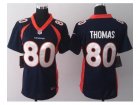 Nike women jerseys denver broncos #80 thomas blue