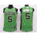 nba boston celtics 5 garnett green[black number]