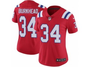 Women Nike New England Patriots #34 Rex Burkhead Vapor Untouchable Limited Red Alternate NFL Jersey
