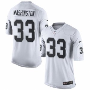 Mens Nike Oakland Raiders #33 DeAndre Washington Limited White NFL Jersey