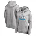 Womens NFL Pro Line by Fanatics Branded Heather Gray Super Bowl LII Event Pullover Hoodie