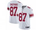Mens Nike New York Giants #87 Sterling Shepard Vapor Untouchable Limited White NFL Jersey
