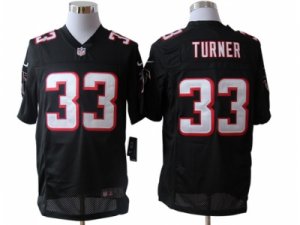 Nike NFL Atlanta Falcons #33 Michael Turner Black Jerseys(Limited)