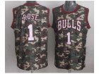 nba chicago bulls #1 rose camo