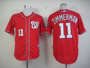 mlb jerseys washington nationals #11 zimmerman red