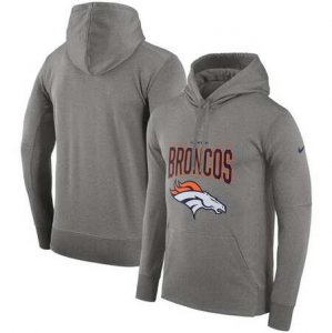 Denver Broncos Nike Sideline Property of Performance Pullover Hoodie Gray