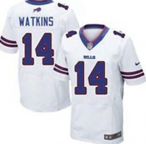 Nike Buffalo Bills #14 Watkins White Jersey(game)