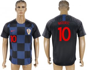 Croatia 10 MODRIC Away 2018 FIFA World Cup Thailand Soccer Jersey