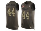 Mens Nike San Francisco 49ers #44 Kyle Juszczyk Limited Green Salute to Service Tank Top NFL Jersey