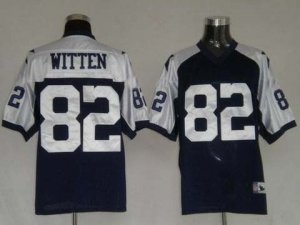 nfl dallas cowboys #82 witten thanksgiving blue