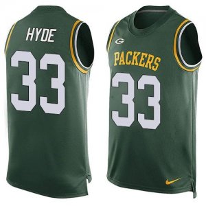 Nike Green Bay Packers #33 Micah Hyde Green Team Color Men Stitched NFL Limited Tank Top Jersey