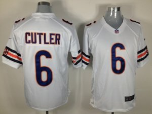 Nike chicago bears #6 cutler white Game Jerseys