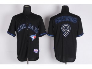 mlb jerseys toronto blue jays #9 j.p. arencibia black[2012 new]