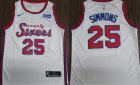 76ers #25 Ben Simmons White 2019-20 Nike Swingman Jersey