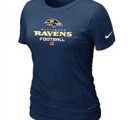 Women Baltimore Ravens deep bule T-Shirt