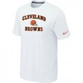 Cleveland Browns Heart & Soul White T-Shirt