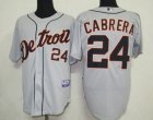 mlb detroit tigers #24 cabrera grey