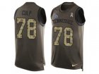 Nike Tennessee Titans #78 Curley Culp Limited Green Salute to Service Tank Top NFL Jersey
