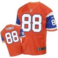 Nike Denver Broncos #88 Demaryius Thomas Orange Throwback Men Stitched NFL Elite Jersey