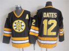 NHL Boston Bruins #12 Oates black Throwback jerseys