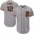Mens Majestic San Francisco Giants #12 Joe Panik Gray Flexbase Authentic Collection MLB Jersey