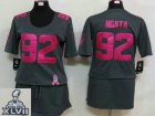 2013 Super Bowl XLVII Women NEW NFL baltimore ravens #92 ngata dk.grey(breast cancer awareness)