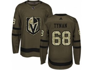 Youth Adidas Vegas Golden Knights #68 T.J. Tynan Authentic Green Salute to Service NHL Jersey