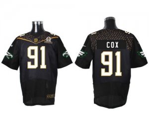 2016 Pro Bowl Nike Philadelphia Eagles #91 Fletcher Cox Black jerseys(Elite)