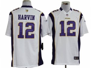 Nike NFL Minnesota Vikings #12 Percy Harvin White Game Jerseys