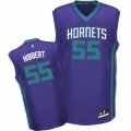 Mens Adidas Charlotte Hornets #55 Roy Hibbert Swingman Purple Alternate NBA Jersey