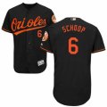 Men's Majestic Baltimore Orioles #6 Jonathan Schoop Black Flexbase Authentic Collection MLB Jersey